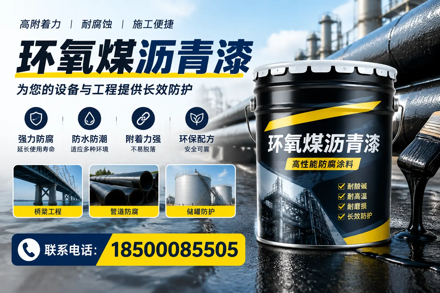 环氧煤沥青漆与其他涂料的对比分析,助力平鲁企业决策